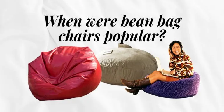 When were bean bag chairs popular?